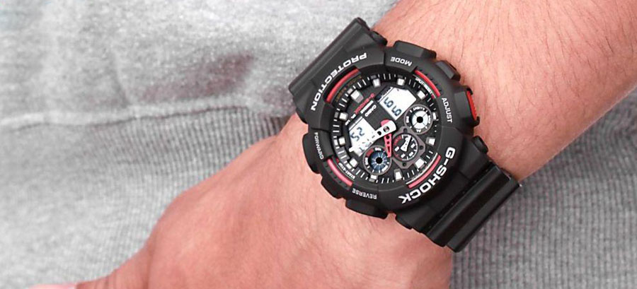 Для настройки вида часов G SHOCK с аналоговым и цифровым дисплеем