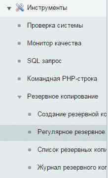 Чтобы настроить резервное копирование в Bitrix Enterprise Portal через web-01