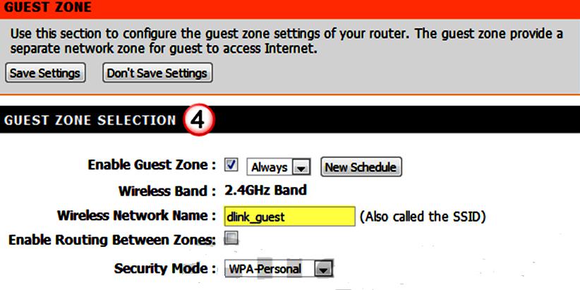 Гостевая сеть с маршрутизатором D-Link