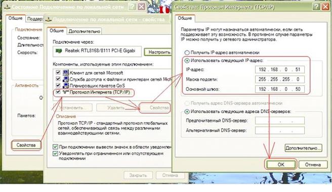 Настройка интернет-протокола