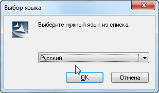 окно выбора языка usb модем 