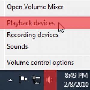 Как настроить звук на ноутбуке windows 8