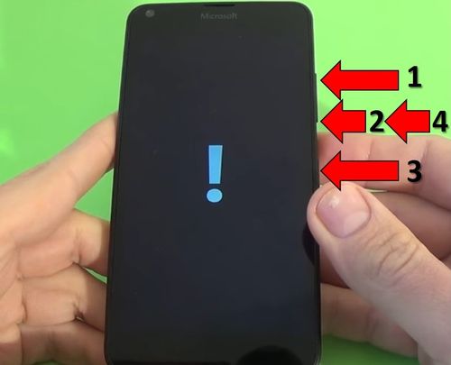 Microsoft Lumia 640 сброс настроек с помощью кнопок