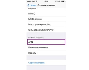 Тип параметров для iPhone