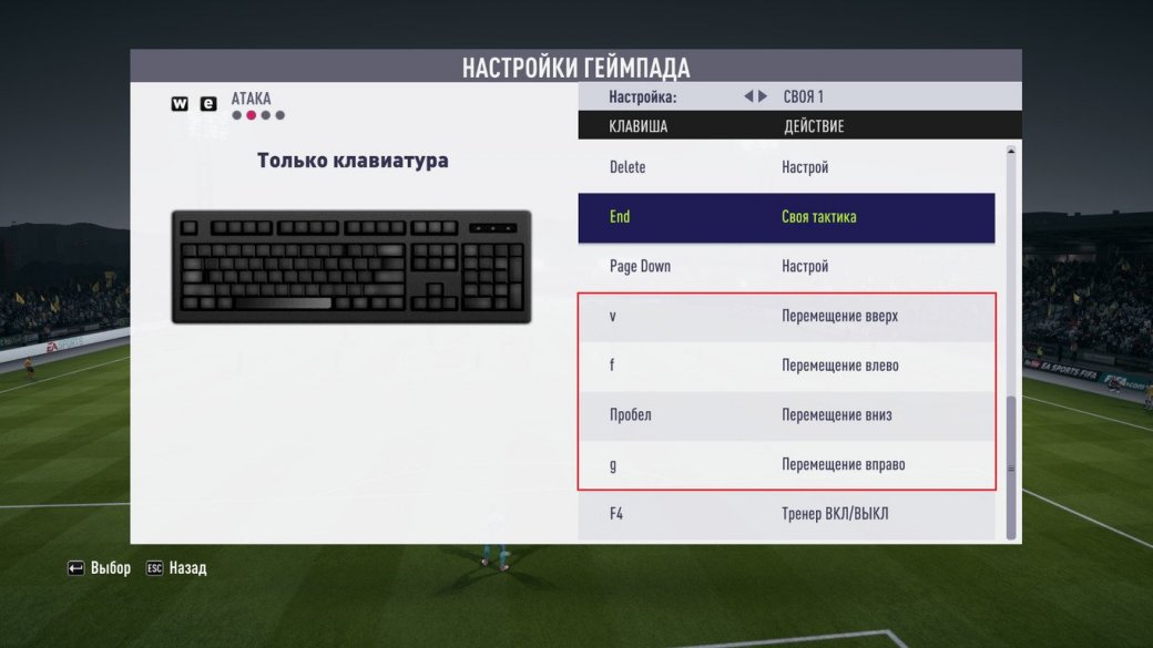 Настройки управления на клавиатуре в FIFA 18: как пробить, отбить и завершить штрафной удар. - Изображение 4