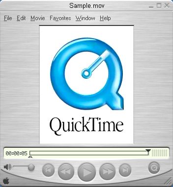 Инте рфейс и#x43F;рои грывателя QuickTime Player 6.5