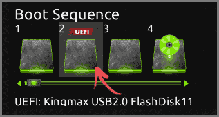 Изменение процесса загрузки в UEFI