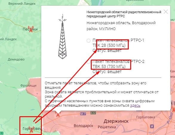 Частота канала TNT