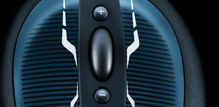 Кнопки для изменения чувствительности в Logitech G400s