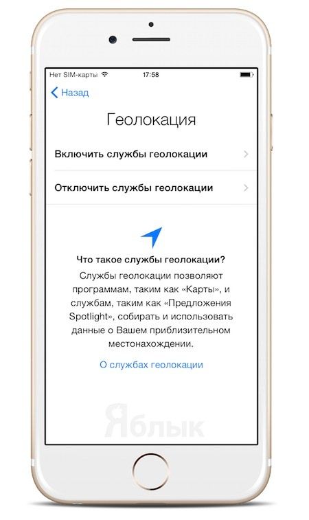 Геолокация для iPhone 6