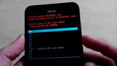 Как сбросить телефон асус на заводские настройки ?