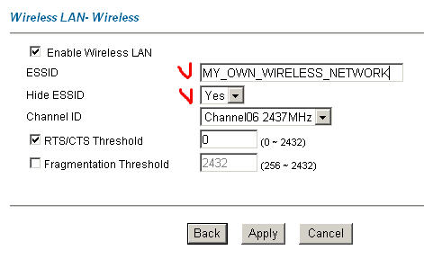 Свойства сети WiFi