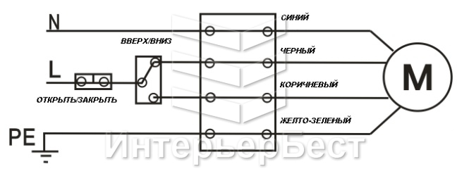 Схема подключения электроприводов для автоматических дверей
