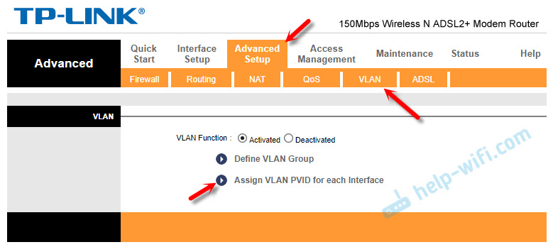 Назначьте VLAN PVID каждому интерфейсу