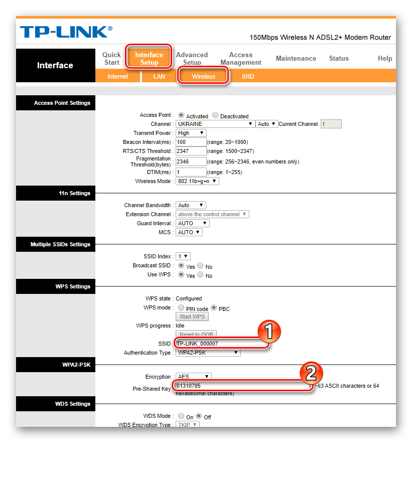 Настройка беспроводной сети в модемах TP-Link TD-w8901n и ZTE ZXHN H108N