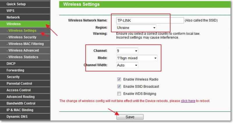 TL-MR3220 . Включите WLAN